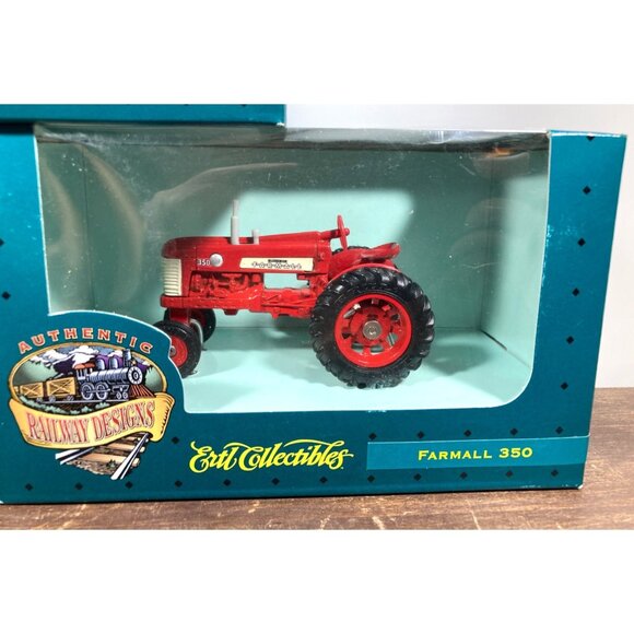 Ertl IH Farmall McCormick 350 Tractor Diecast 1/43 Lot of 3 NIB Railway Designs - Picture 3 of 9